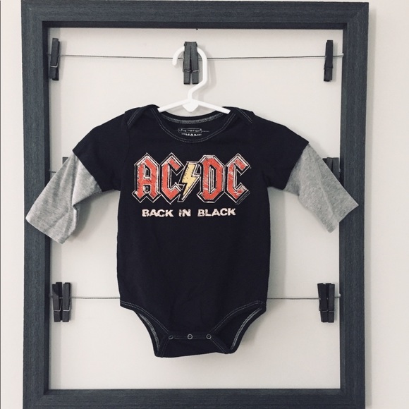 ac dc baby onesie